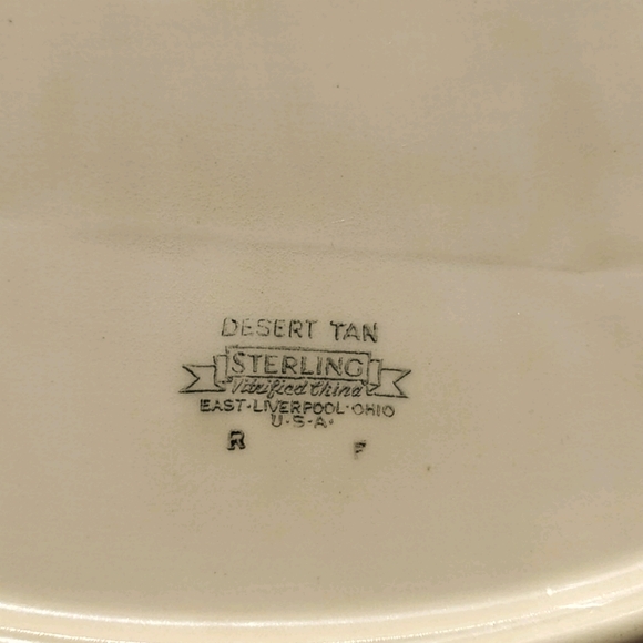 Sterling Vitrified China Desert Tan Serving Plate - Picture 4 of 6